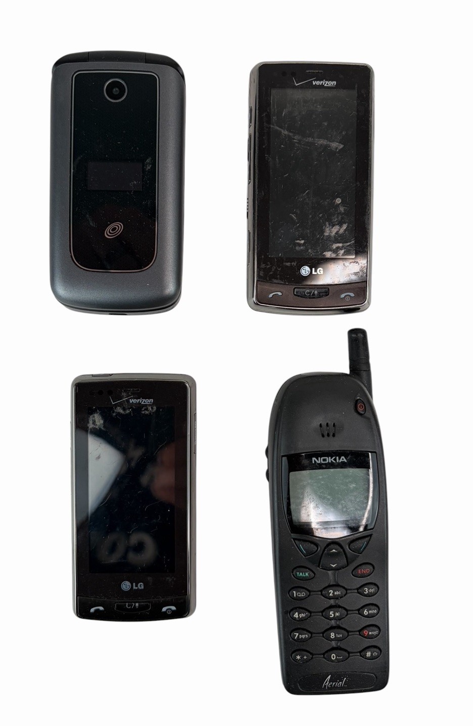 Lot Of 15 Flip Phones& Phones Batteries~UNTESTED – UNKNOWN – For PARTS/REPAIR