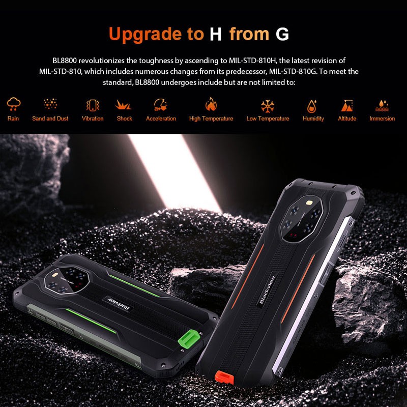 5G Blackview BL8800 Pro Rugged Phone Android Thermal Imaging Octa Core Outdoors
