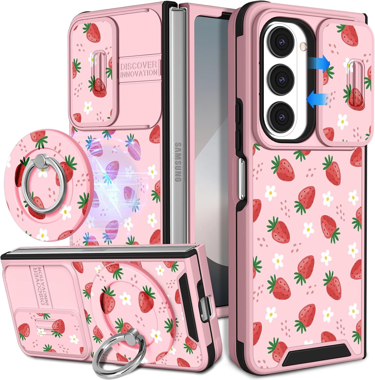Samsung Galaxy Z Fold 6 Case – Aesthetic Cute Designed for Women Girls Kawaii
