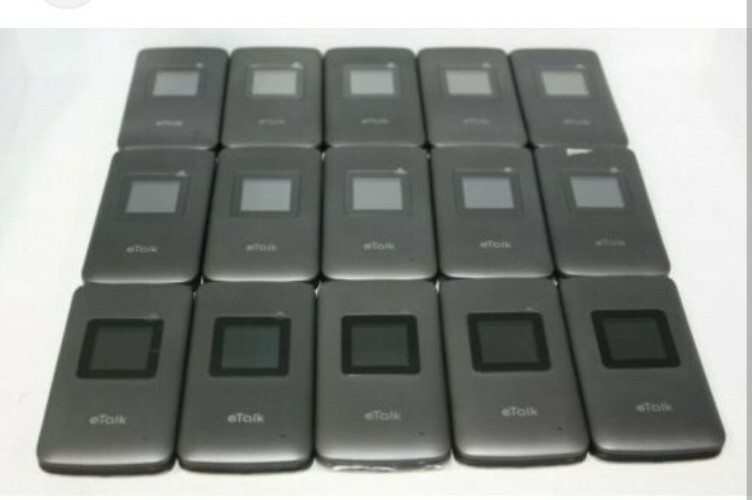 LOT Of 150 – KAZUNA eTalk F119 4G VoLTE (Verizon) Flip Phone