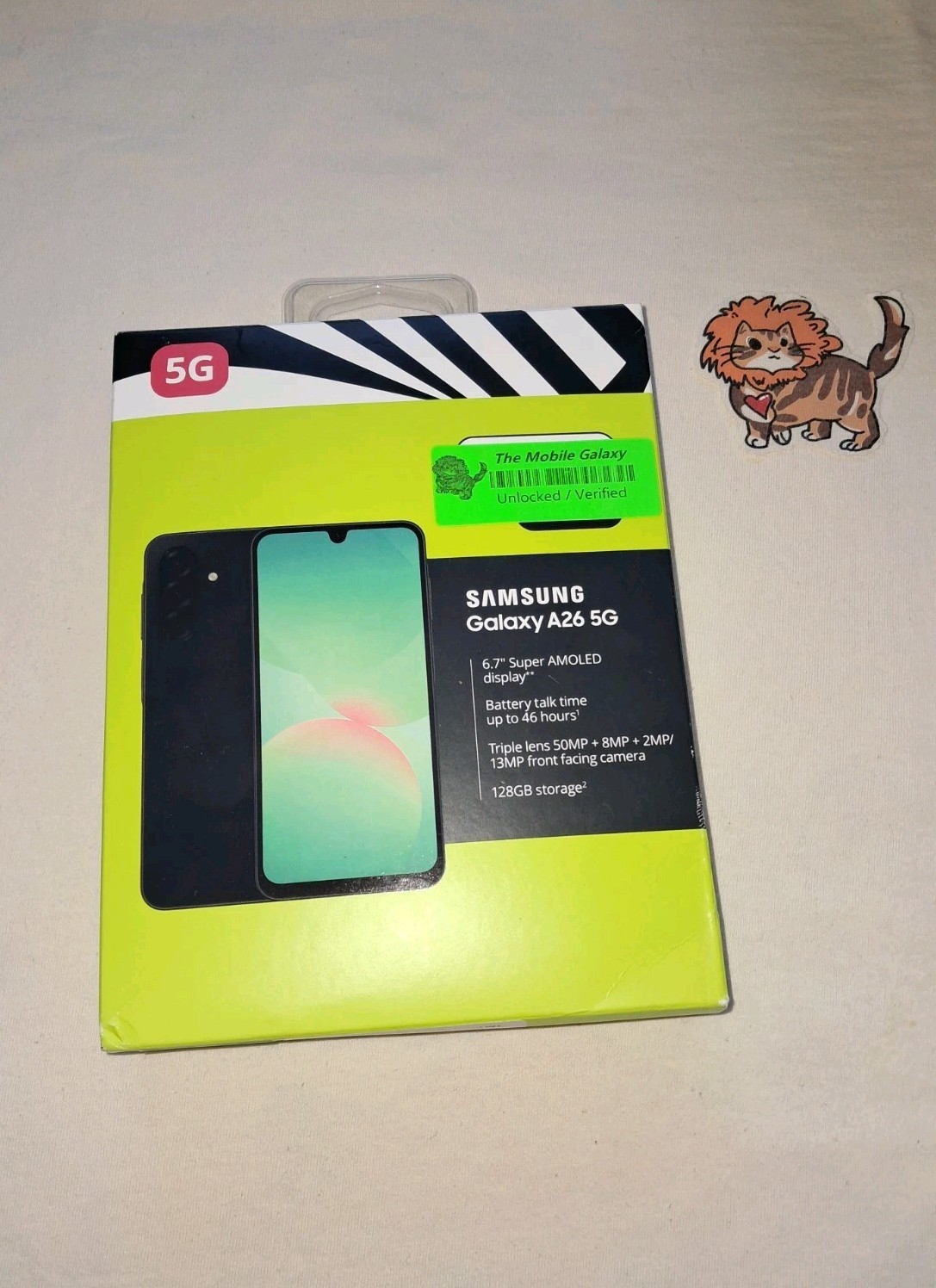 Unlocked Samsung Galaxy A26 5G 128GB 6GB RAM S266V Retail Package USA Version