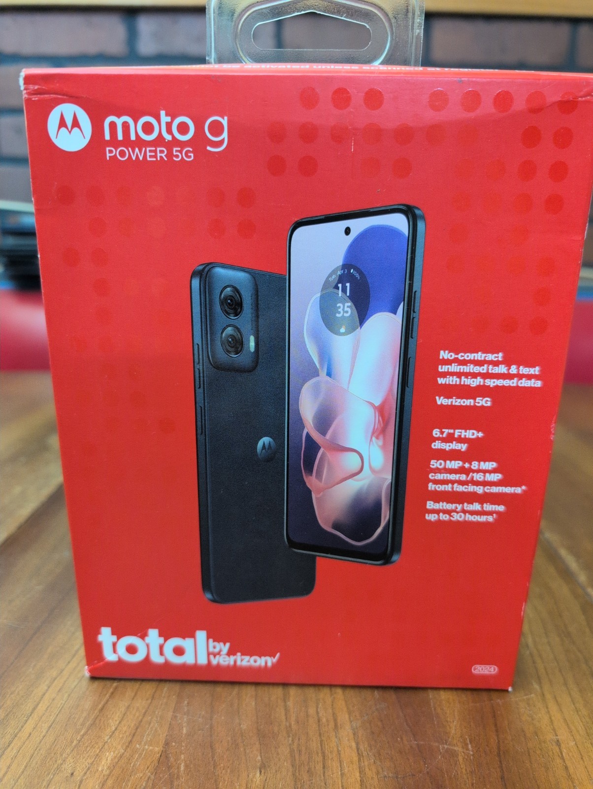 Motorola Moto G Power 2024 5G 128GB Black (Total by Verizon) Smartphone NEW