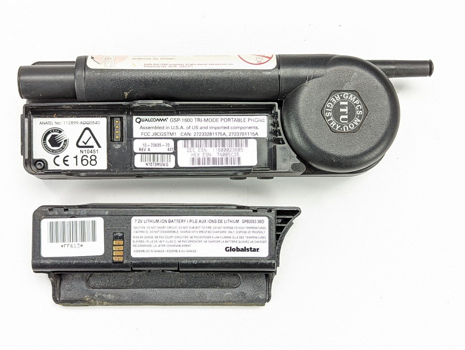 Qualcomm Globalstar GSP-1600 Tri-Mode Satellite Phone