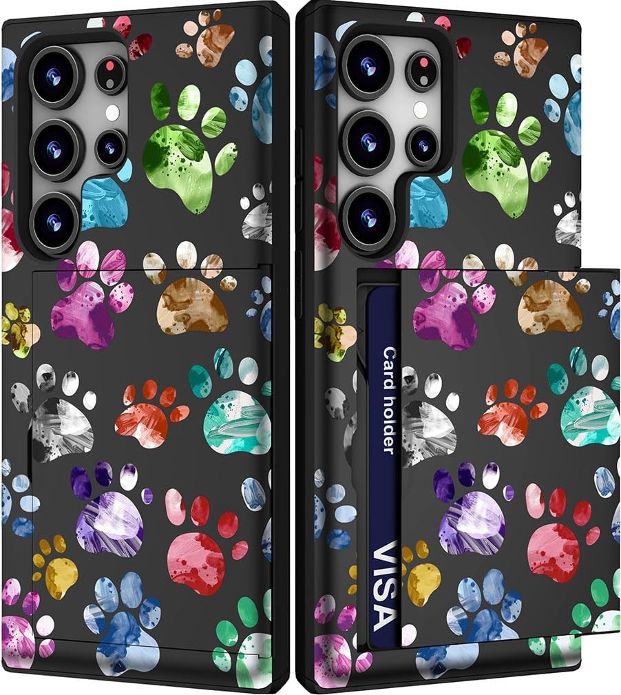 Samsung Galaxy S24 Ultra Case Cute with Card Holder Slim Wallet Phone Cover for