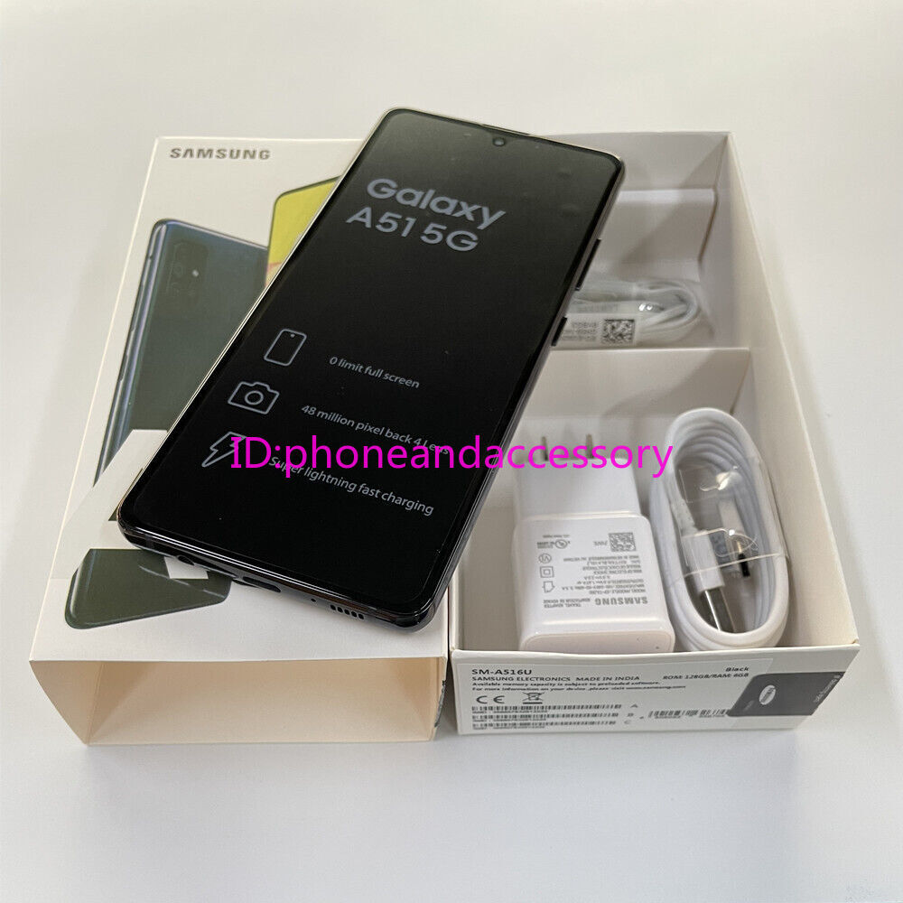 Samsung Galaxy A51 5G SM-A516U 128GB 6GB RAM Unlocked Smartphone- New Unopened