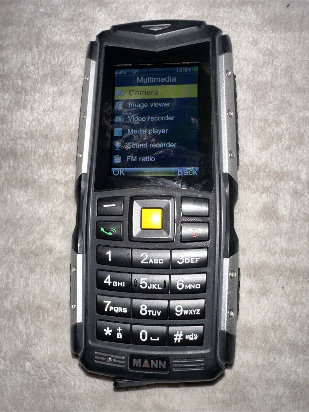 MANN ZUG S Yellow GSM Cell Phone GSM 850/900/1800/1900MHz
