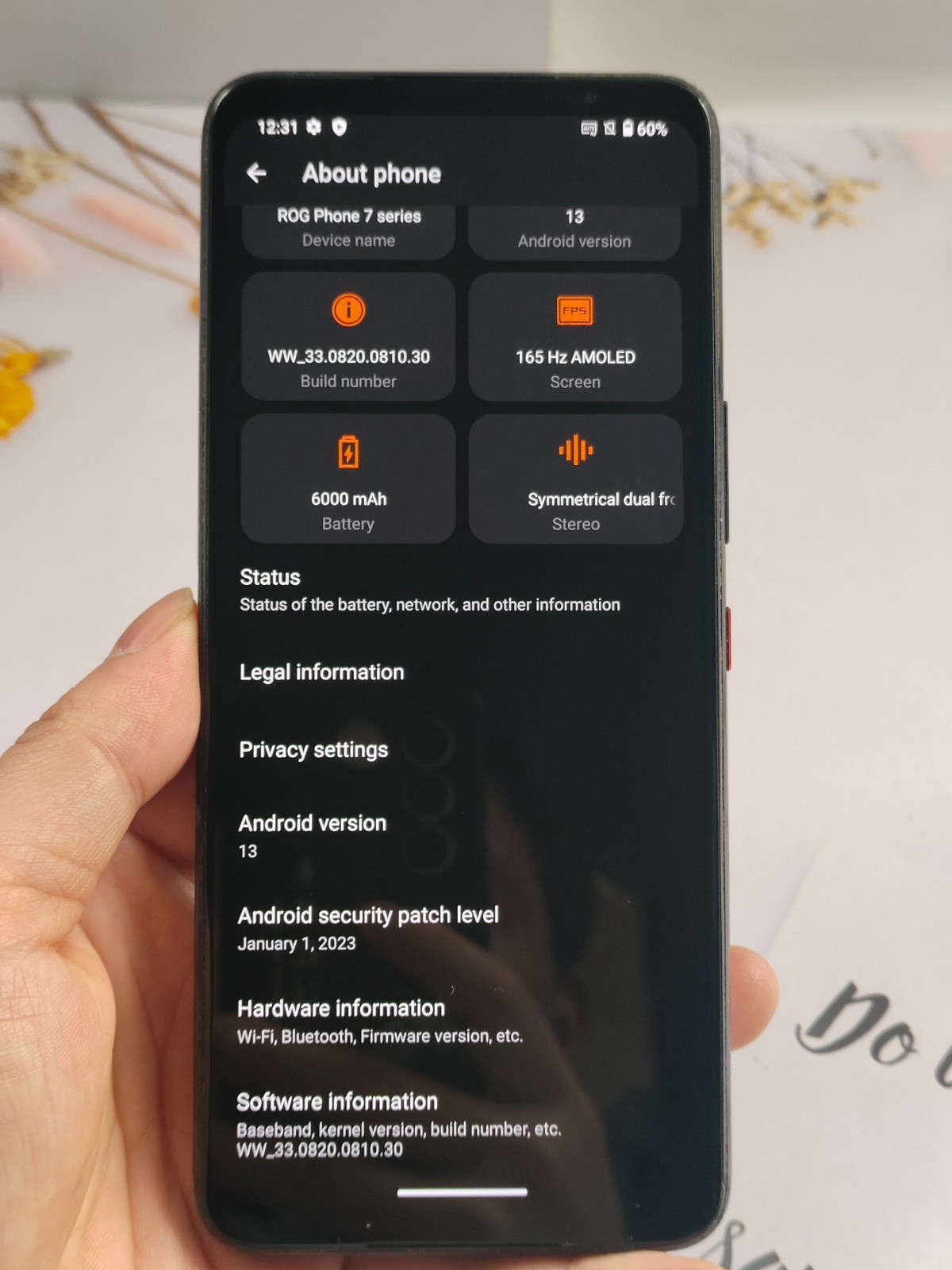 Global Gaming phone Asus ROG Phone 7 256/512GB Factory UNlocked(any carrier)