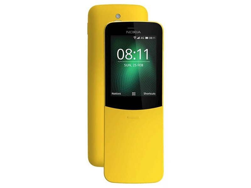 Unlocked Original Nokia 8110 4GB Dual Sim 4G International Version Phone Yellow