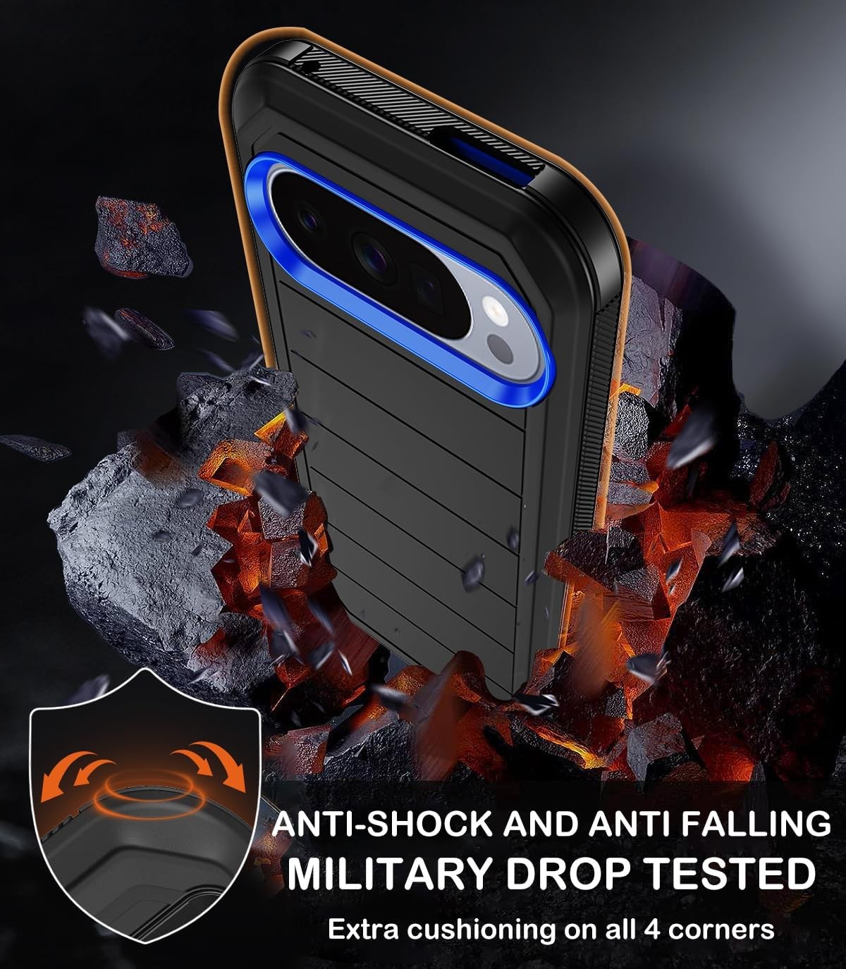 Google Pixel 10 Pro XL Case with Belt Clip Holster, Heavy Duty Shockproof Protec