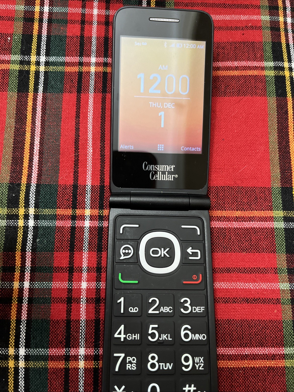 Alcatel GO FLIP 4044L Black Cellular Flip Very Good Unknown Service Provider