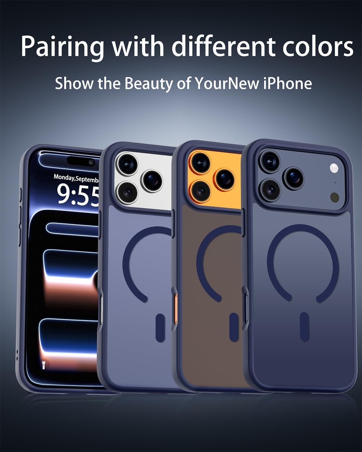 3-in-1 Full Protection Case for iPhone 17 Pro Max, Shockproof, Screen & Camera C