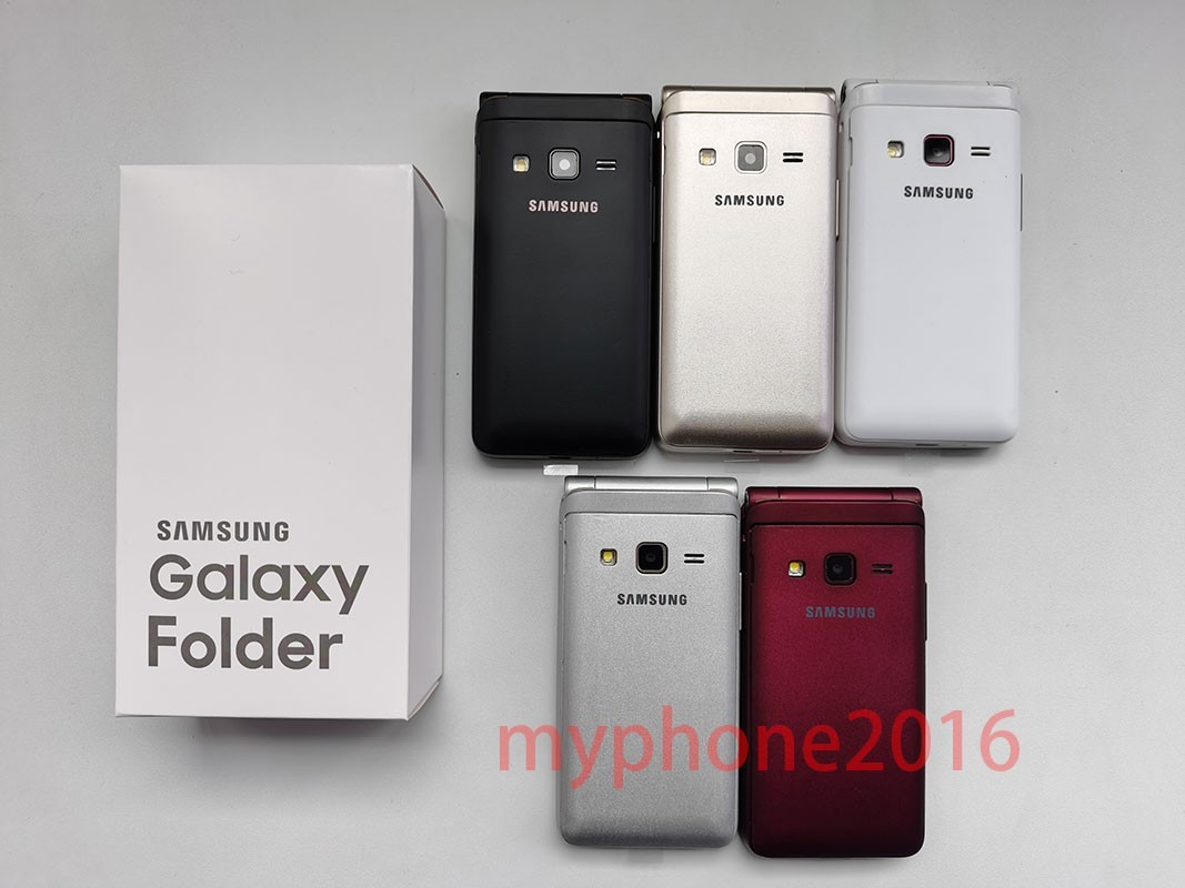 Samsung Galaxy Folder SM-G1600 Unlocked 4G Android flip phone all colors Good