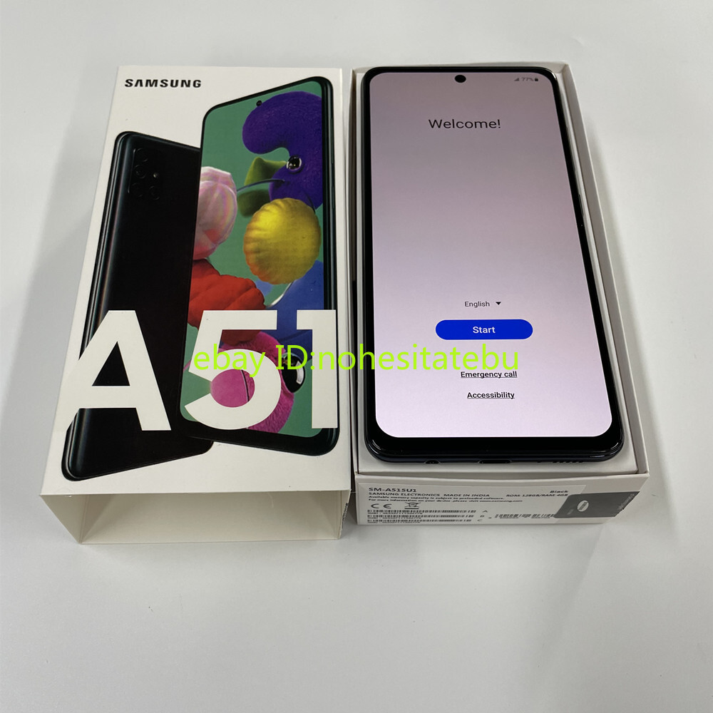 Unlocked Samsung Galaxy A51 SM-A515U(USA) 128GB 4GB RAM-New Sealed 48MP 6.5″