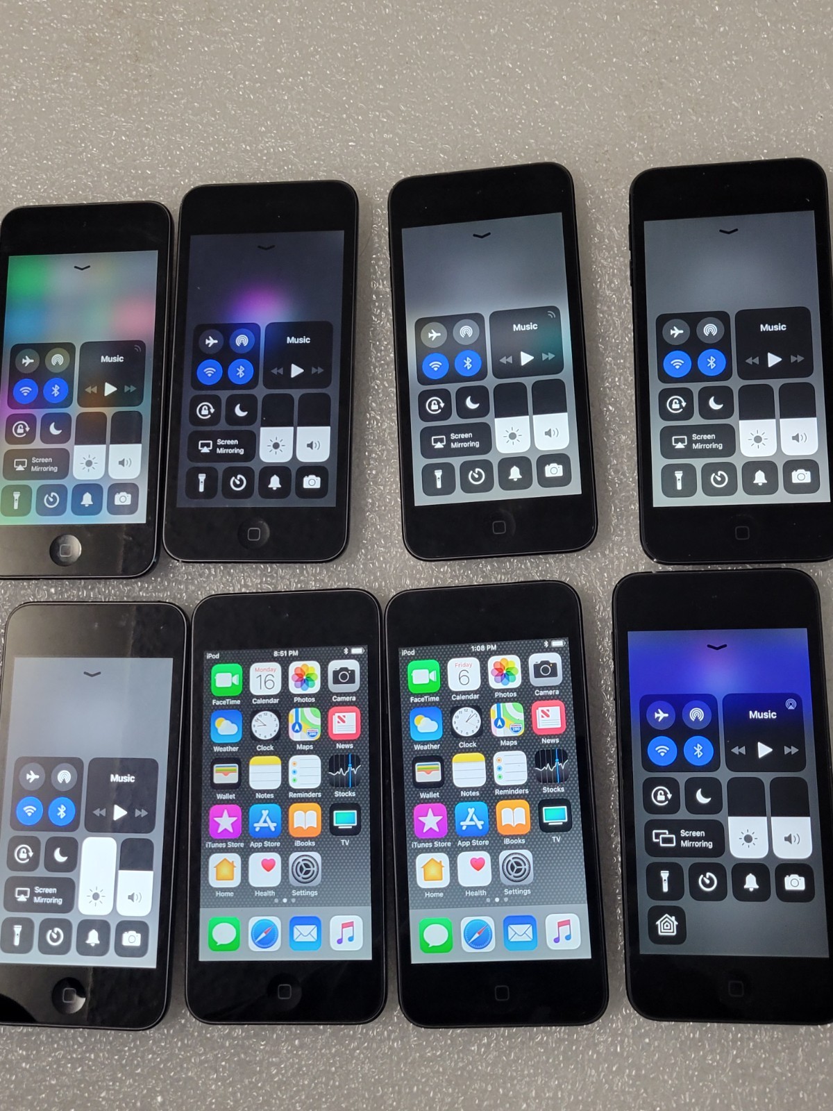 Lot of 10 iPod Touch 6 Gen 16GB Space Gray For Parts