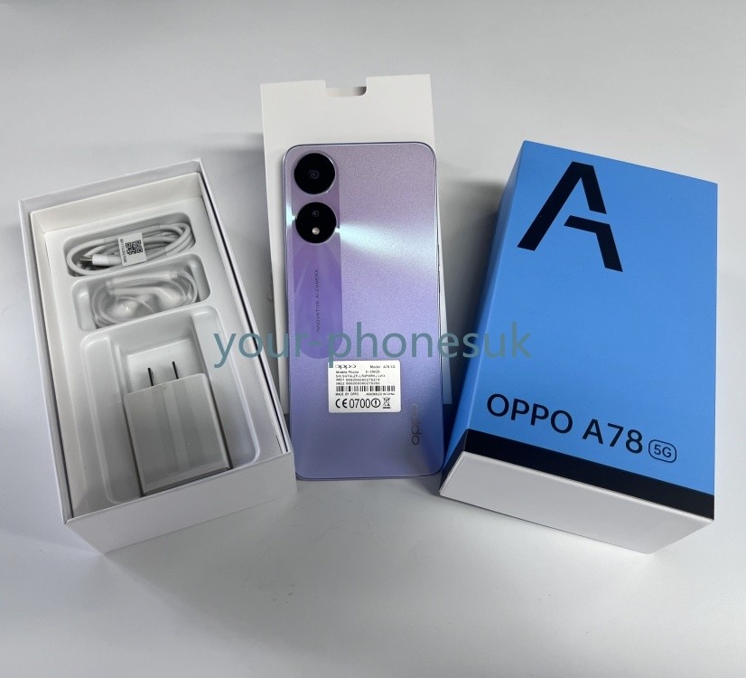 Unlocked Oppo A78 5G Dual SIM 256GB 8GB RAM 5000mAh 6.56″ New sealed Google