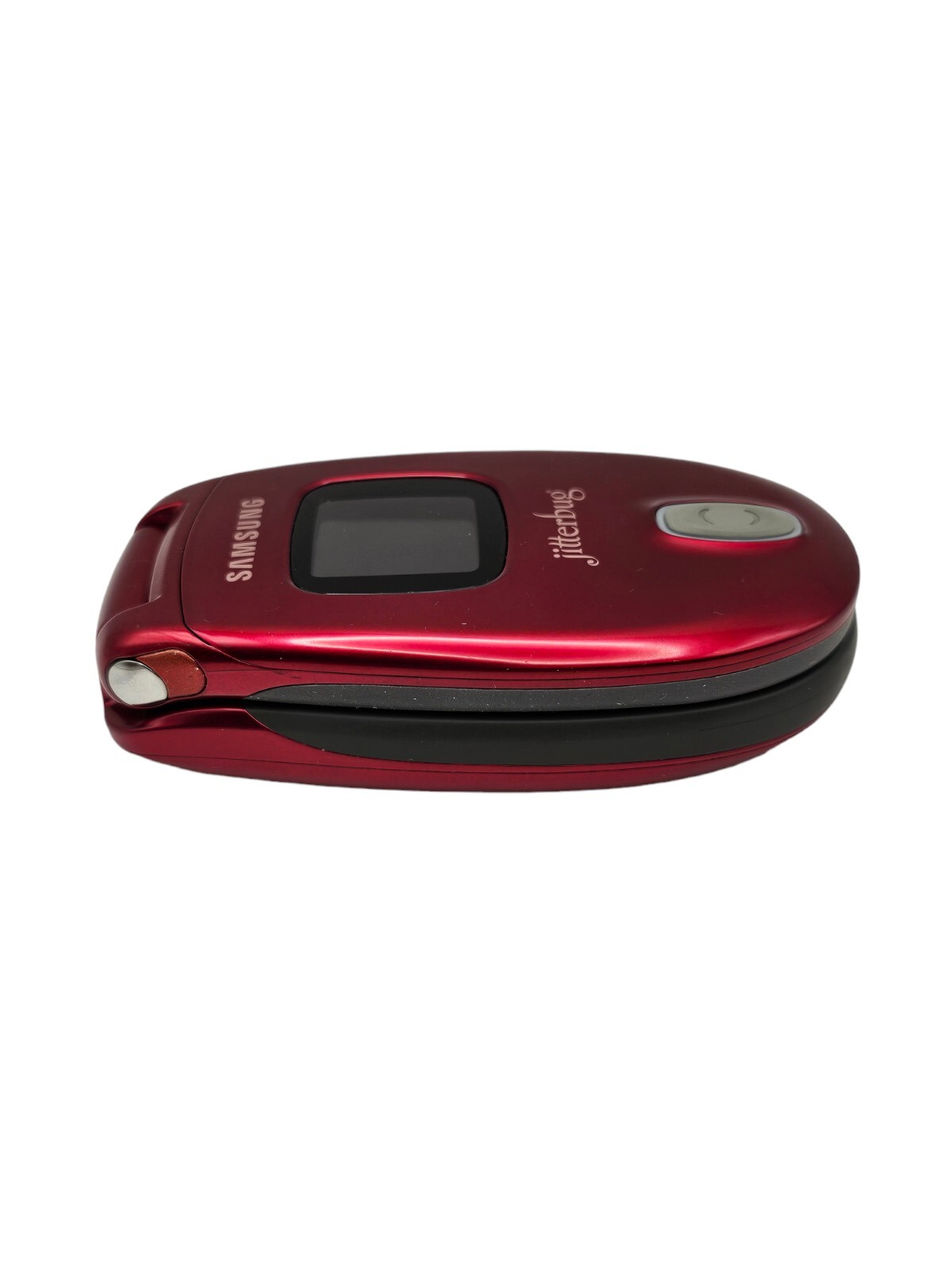 Samsung Jitterbug J SPH-A310 – Red ( GreatCall ) CDMA Flip Phone w/ Car Chager