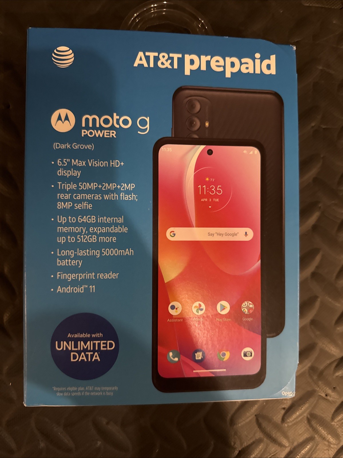 Motorola Moto G Power – 64 GB – Black (AT&T)