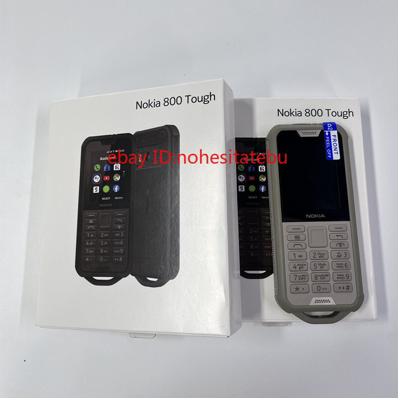 Unlocked Nokia 800 Tough (4G) 4GB / 512MB RAM Rugged Phone GSM