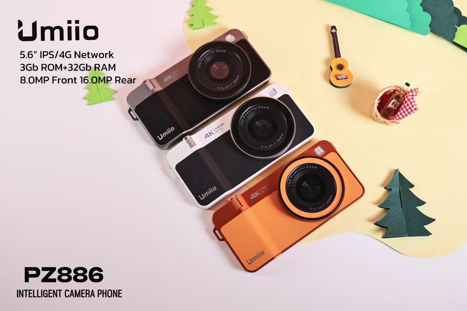 Umiio 5.6 inch 4G Android 10.0 smartphone, camera, phone, can take pictures
