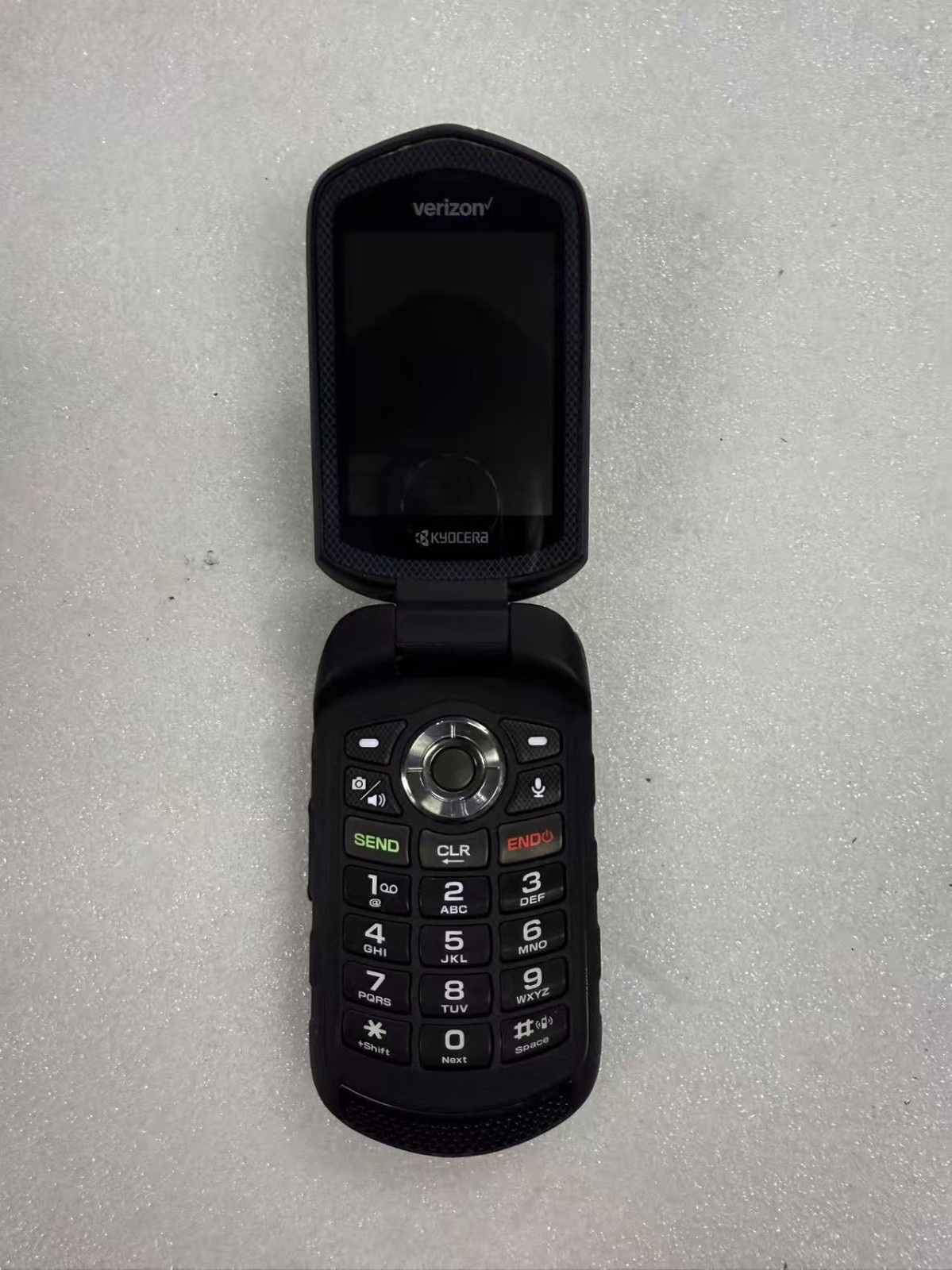 Kyocera DuraXV 4G LTE E4610 16GB Black Verizon RUGGED Flip Phone.