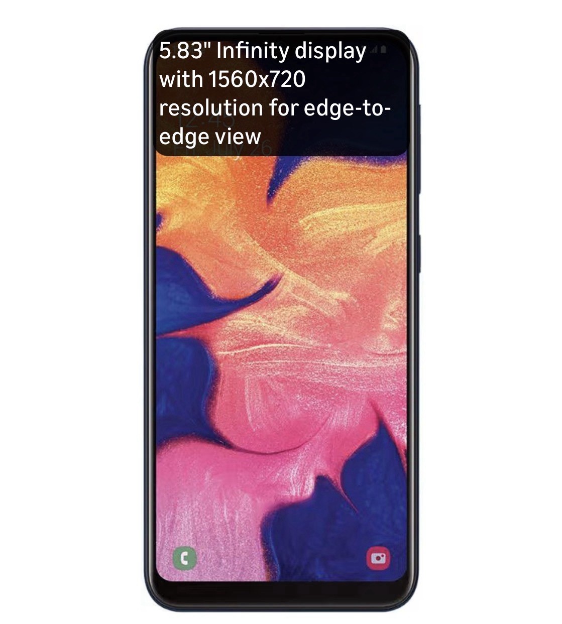 Samsung Galaxy A10e – Unlocked Smartphone with Long-Lasting Battery