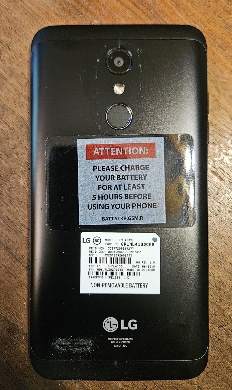 LG Premier Pro LML413DL Tracfone 16GB Black – Good Shape!