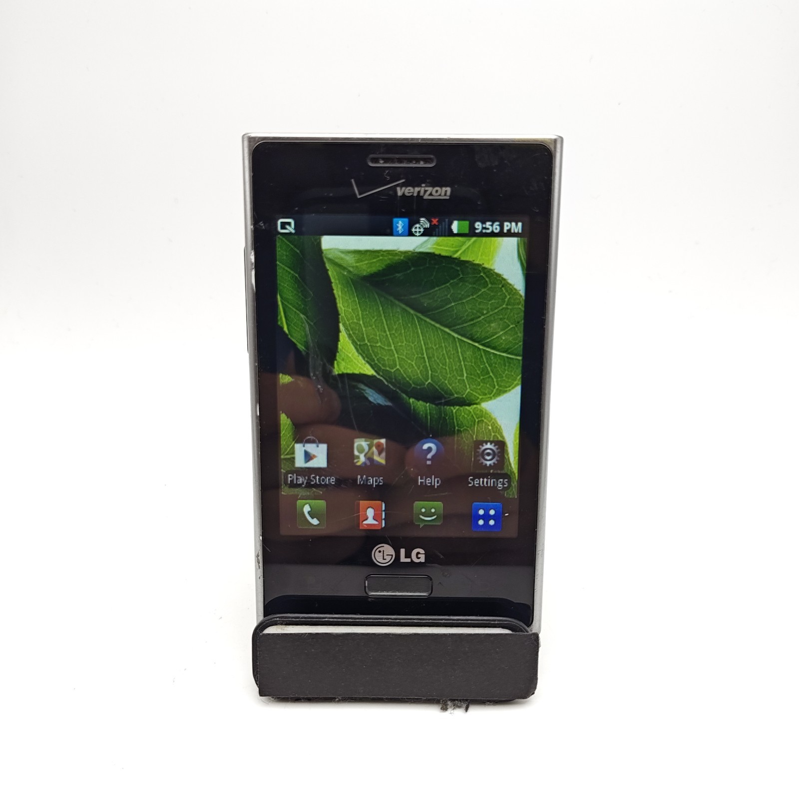 LG Optimus Zone VS410 (Verizon Prepaid) – 2GB Black – DAMAGED #2954