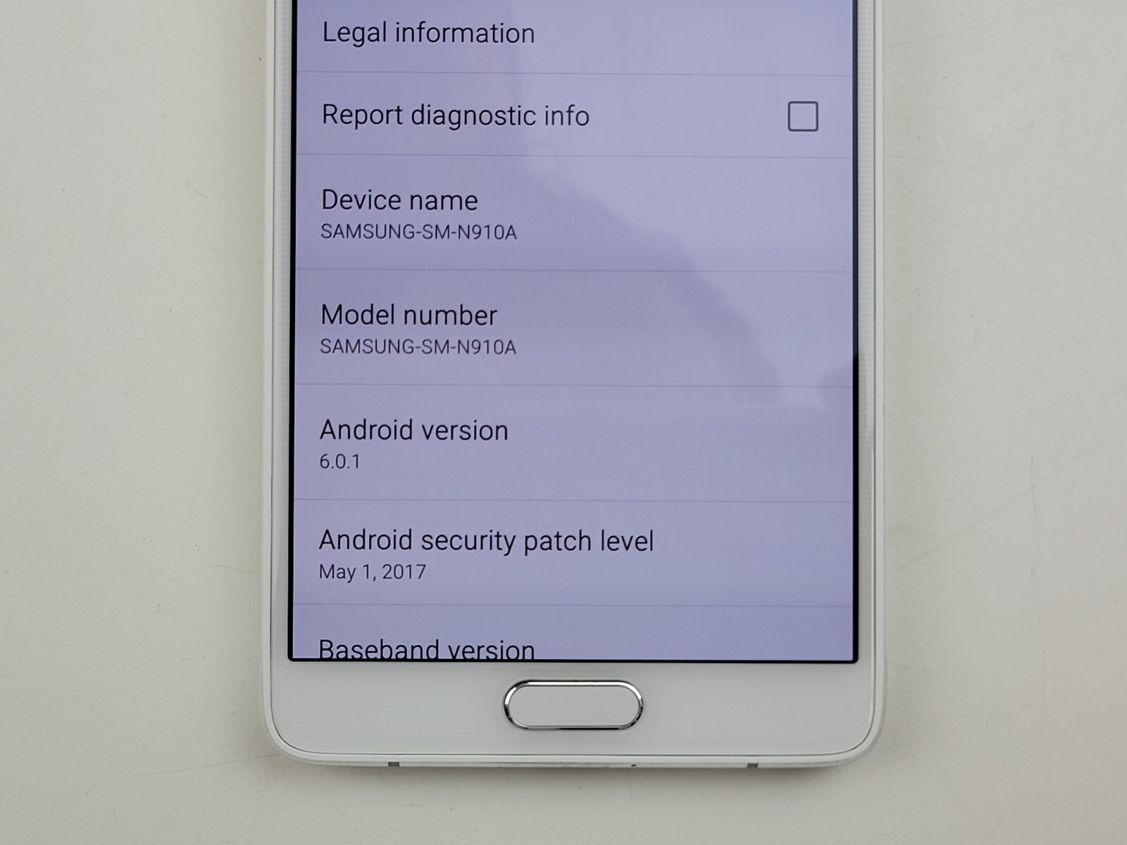 Samsung Galaxy Note 4 (SM-N910A) 32GB (AT&T) Smartphone – Clean IMEI – J9642