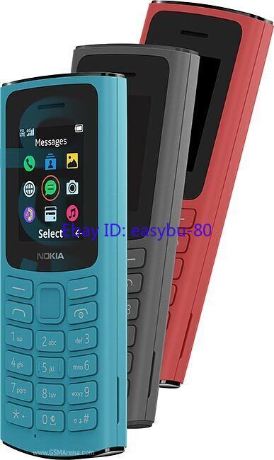 Nokia 105 4G Dual Sim Mobile Phone (Unlocked) Black Blue 1.8″ 1020mAh Original