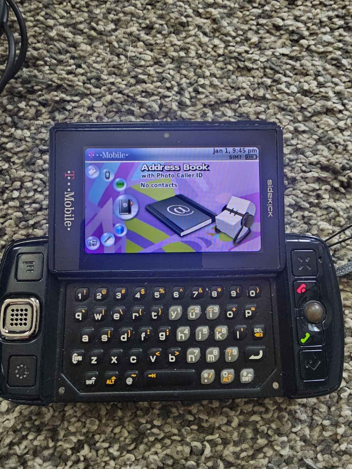 T-Mobile Sidekick 3 LX Works. In Box With All Manuals And Cords