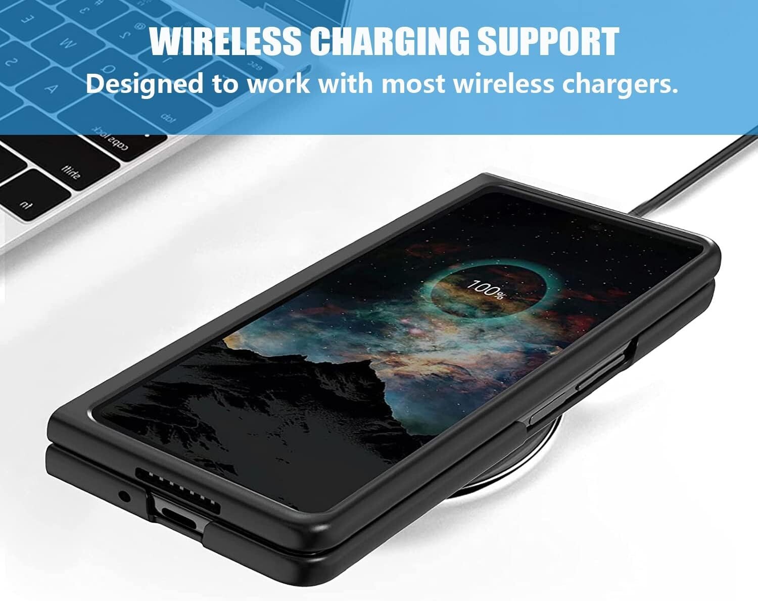 Samsung Galaxy Z Fold 3 Case with Kickstand Full Body Hard PC Stylish Shockproof