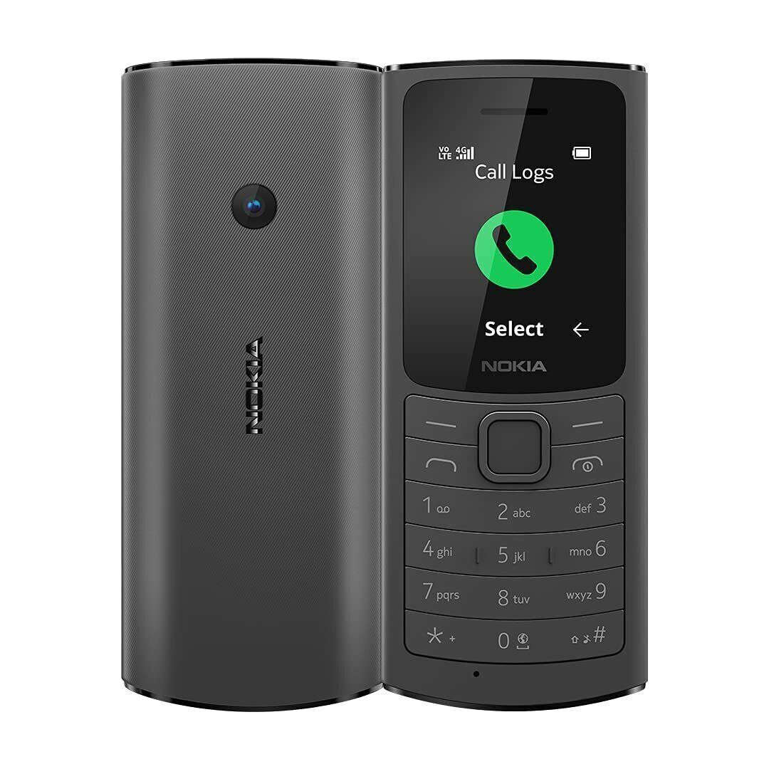 Nokia 110 4G Dual SIM 1.8″ 48MB 128MB RAM 0.1MP FM Radio Keyboard Phone
