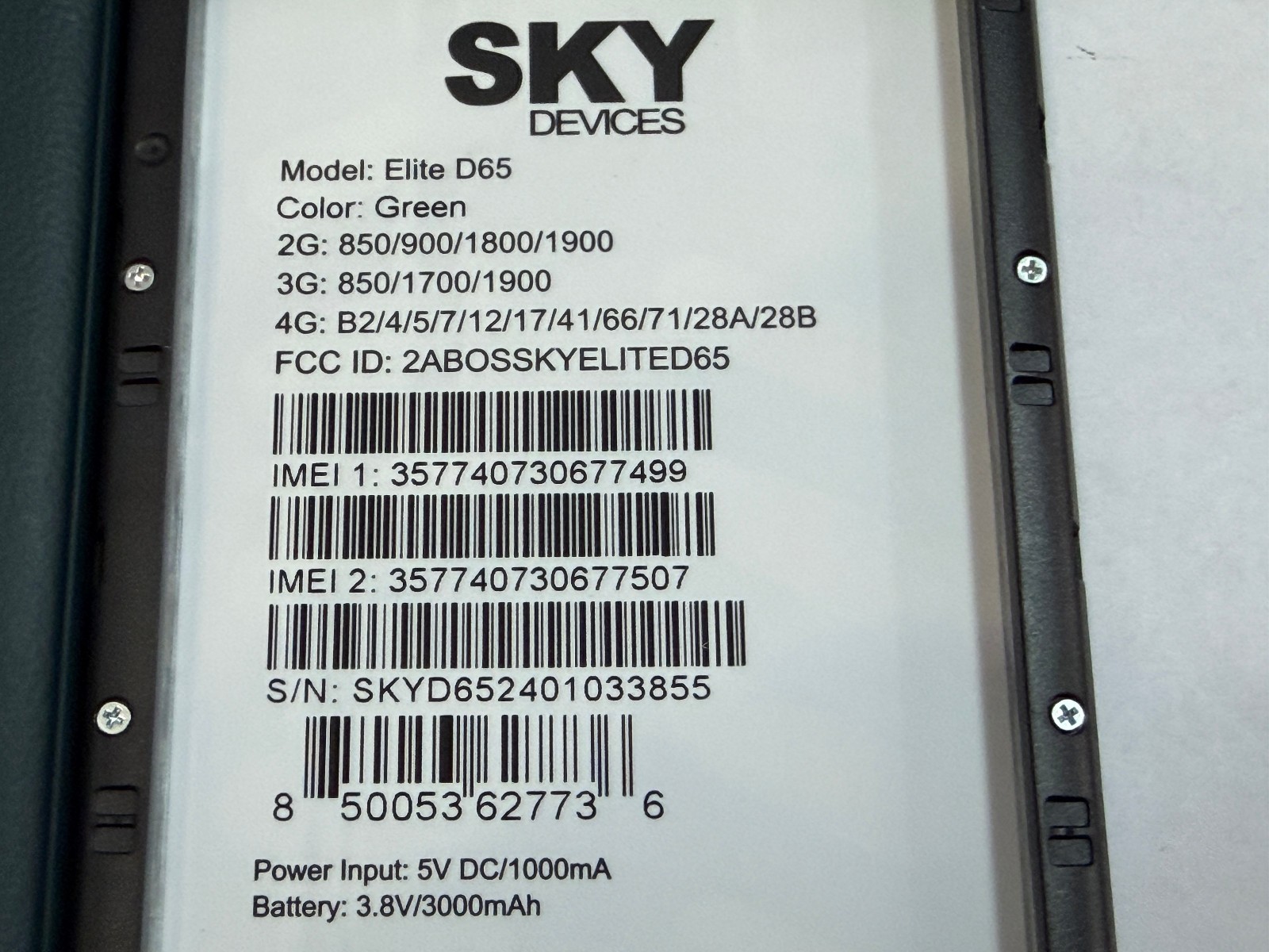 SKY Devices Elite D65 32GB (GSM Unlocked) Dual SIM 4G LTE Smart Phone ## READ