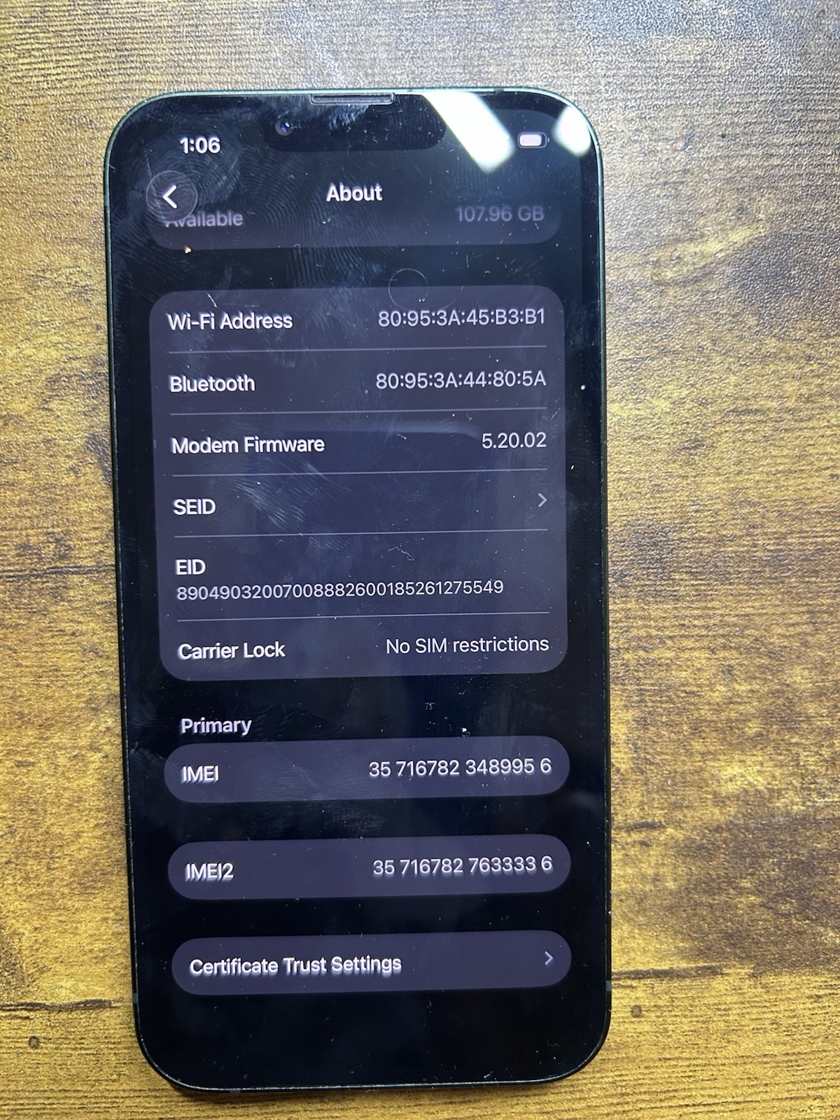 Apple iPhone 13 128GB Green MNGD3LL/A Factory Unlocked Smartphone