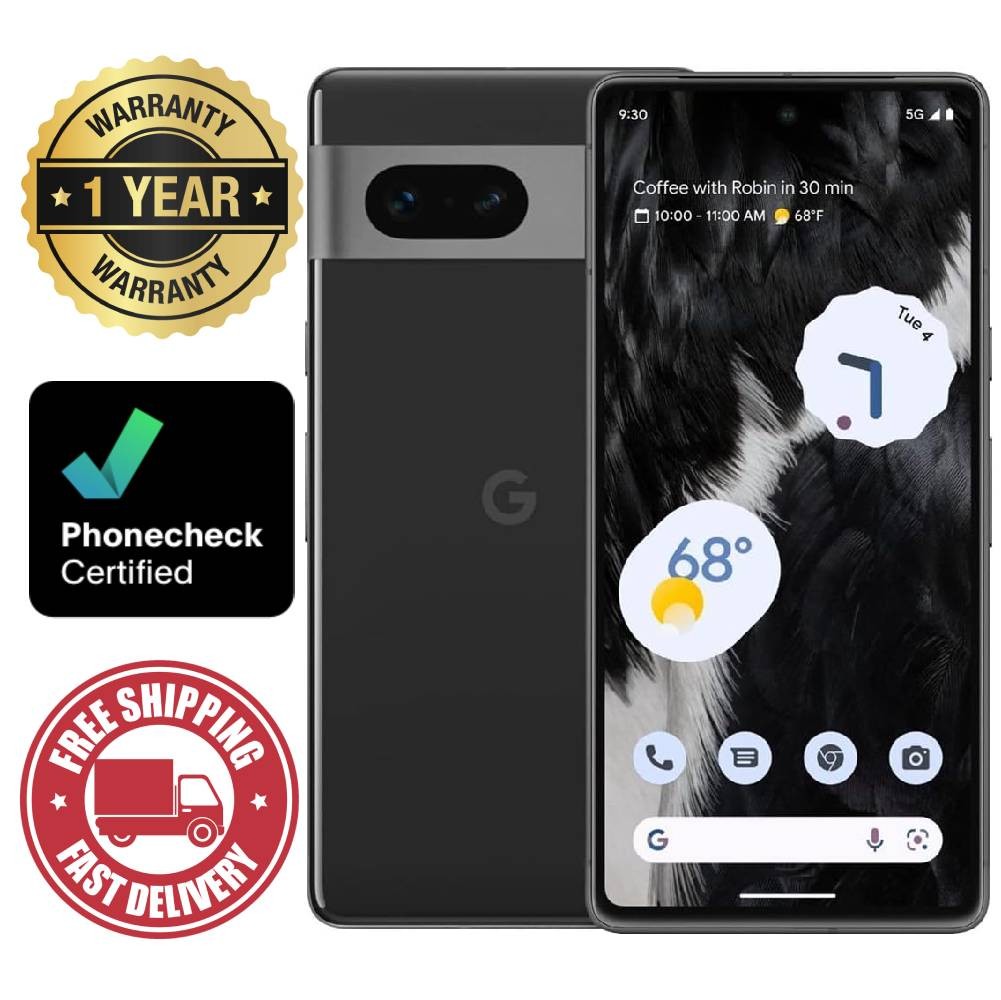 Google Pixel 7 – 128 GB – Obsidian (Unlocked) Smartphone – Very Good