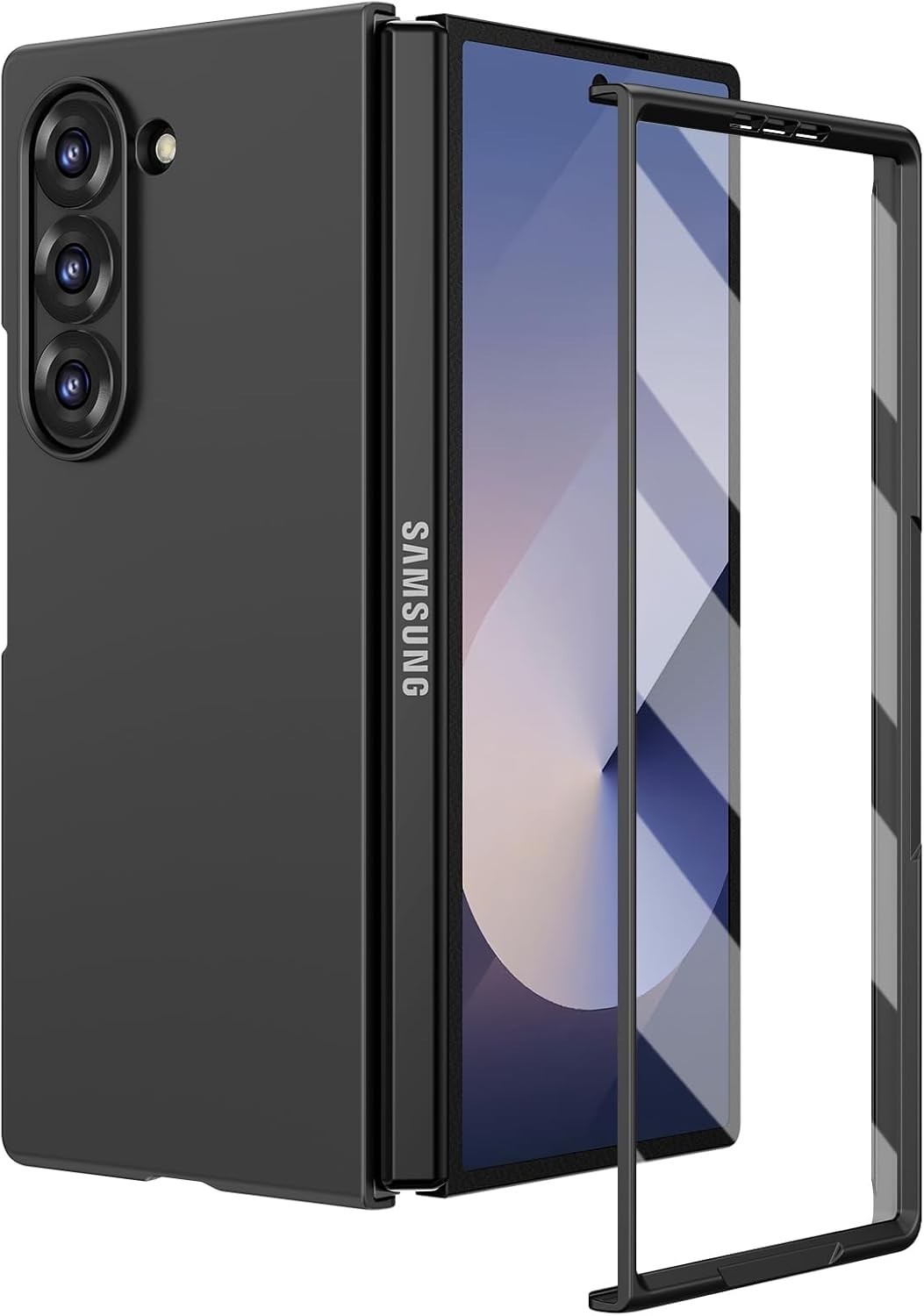 Case & Built-in Screen Protector for Samsung Galaxy Z Fold 6 Ultra-Thin Green