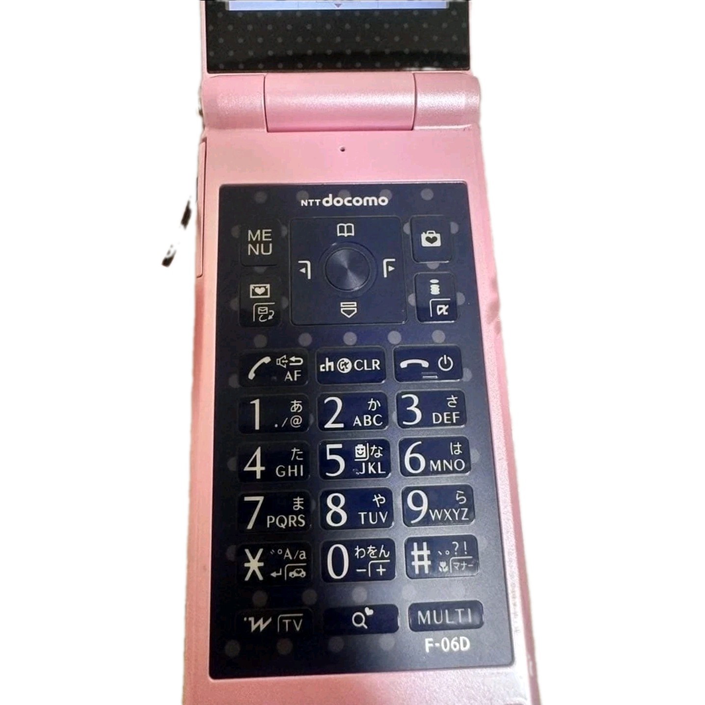 Fujitsu F-06D Pink Flip Phone 1MB Storage NTT docomo Model F-06D