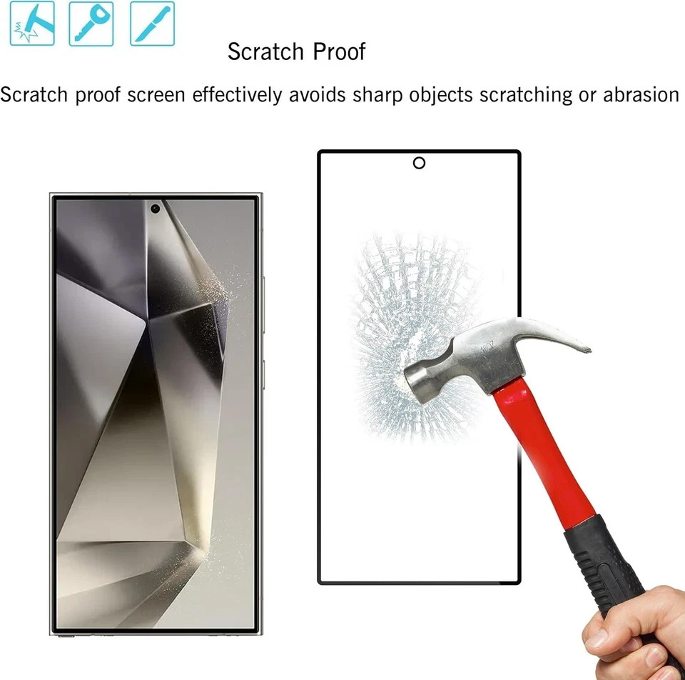 6in1 Samsung Galaxy S24 Ultra Screen & Camera Lens Protector Scratch Resistant