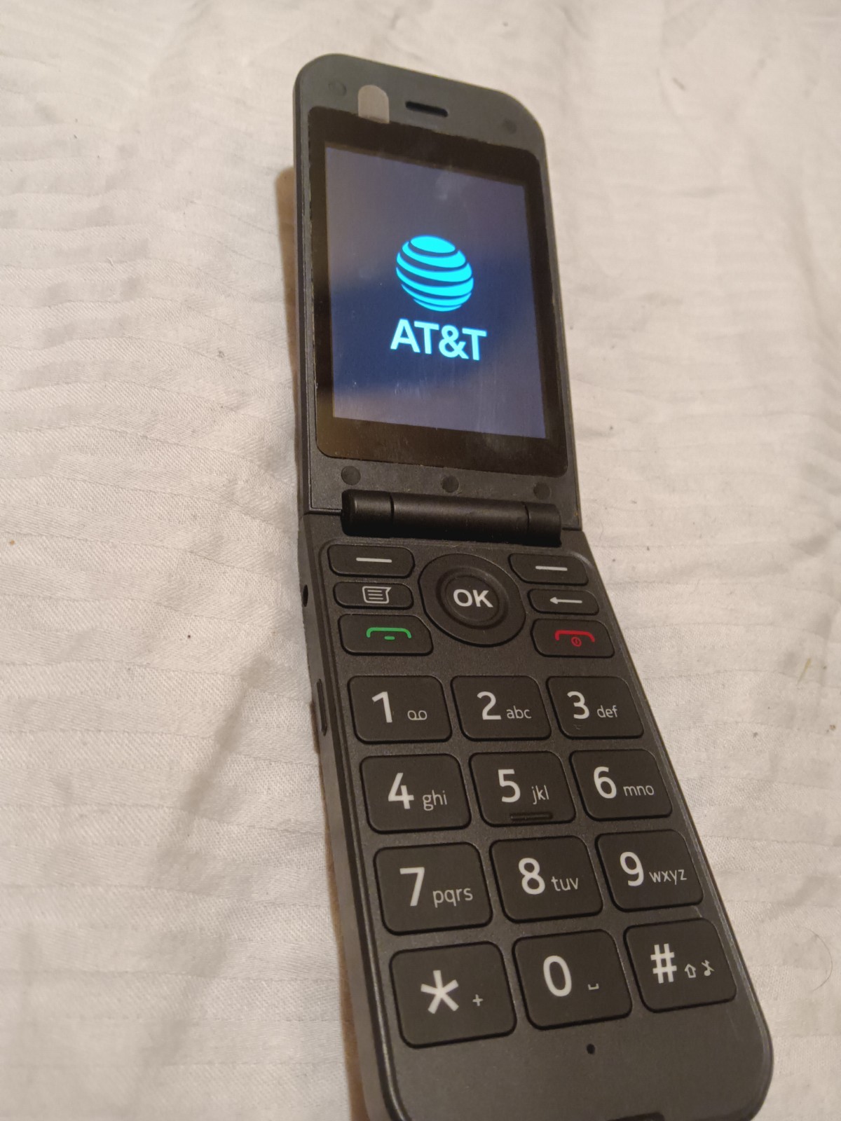 AT&T Cingular Flex 2 U1030AA Prepaid 4G LTE Flip Phone, 2MP, Android, Navy