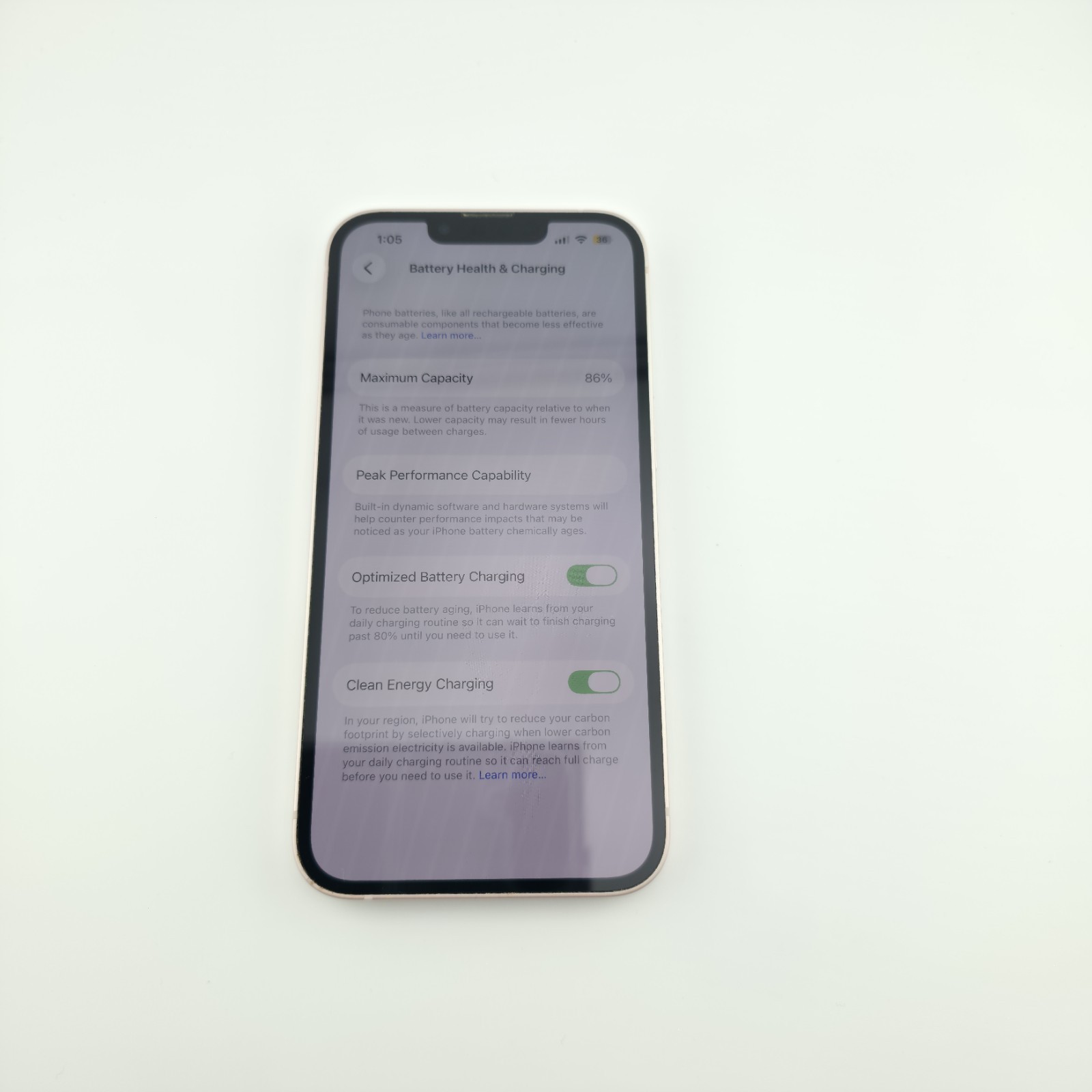 Apple iPhone 13 128GB A2482 Unlocked Mint Condition Spotless Screen Battery 86%