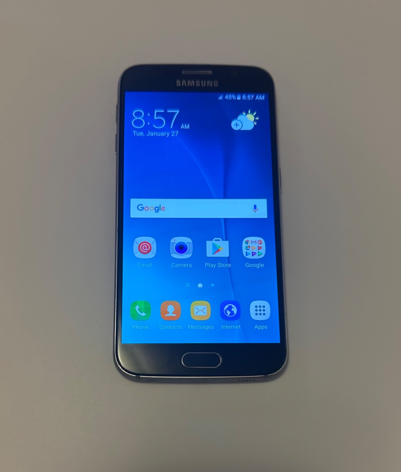 Samsung Galaxy S6 G920 32G Unlocked AT&T T-mobile SmartPhone VERY GOOD dake blue