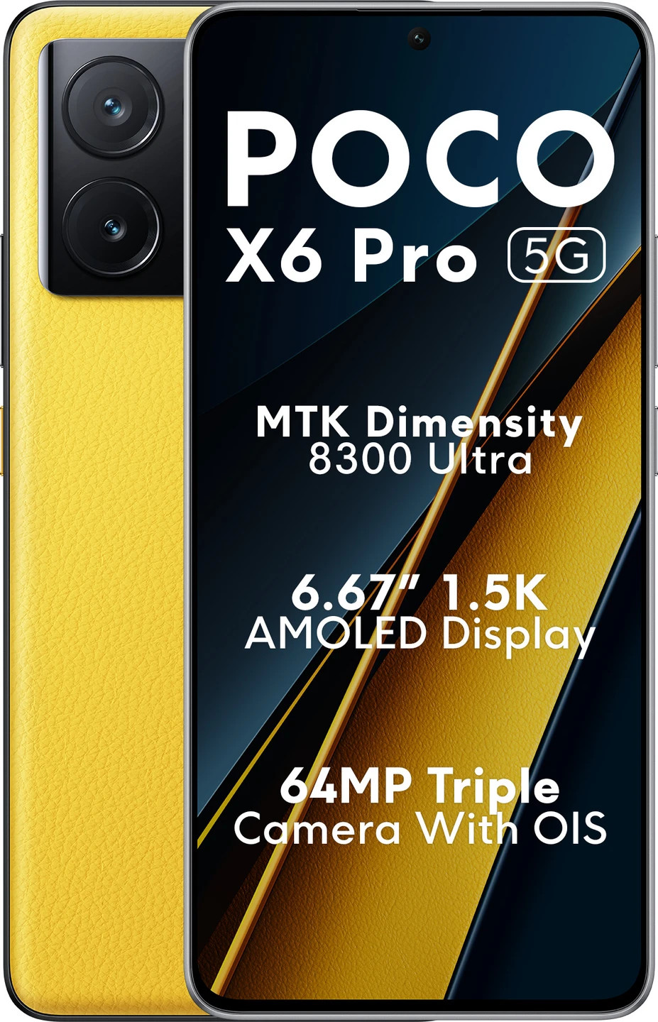 Poco X6 Pro 5G Unlocked (Poco Yellow 8GB RAM 256GB Storage)