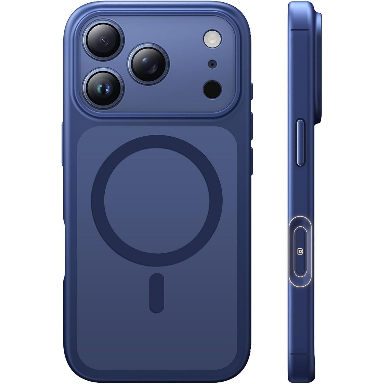 iPhone 17 Pro Max Case, Full Camera Protection, Solid-Color Matte Magnetic Cover