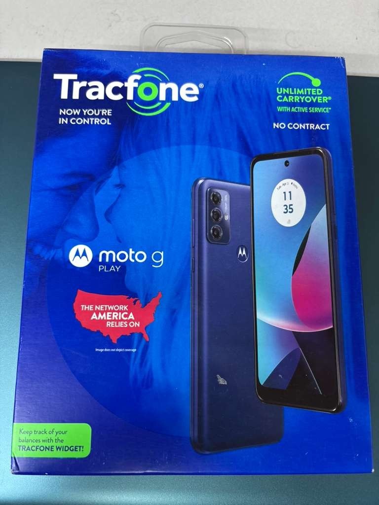 Motorola Moto G Play 32GB Blue TracFone Locked Smartphone 4G LTE New Sealed