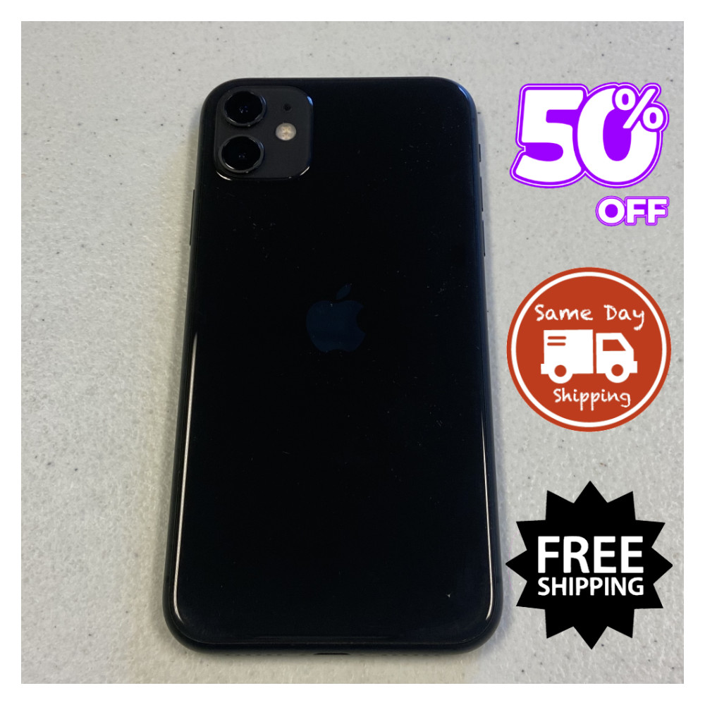Apple iPhone 11 128GB 64GB Face ID Unlocked Verizon AT&T White Green Yellow LTE