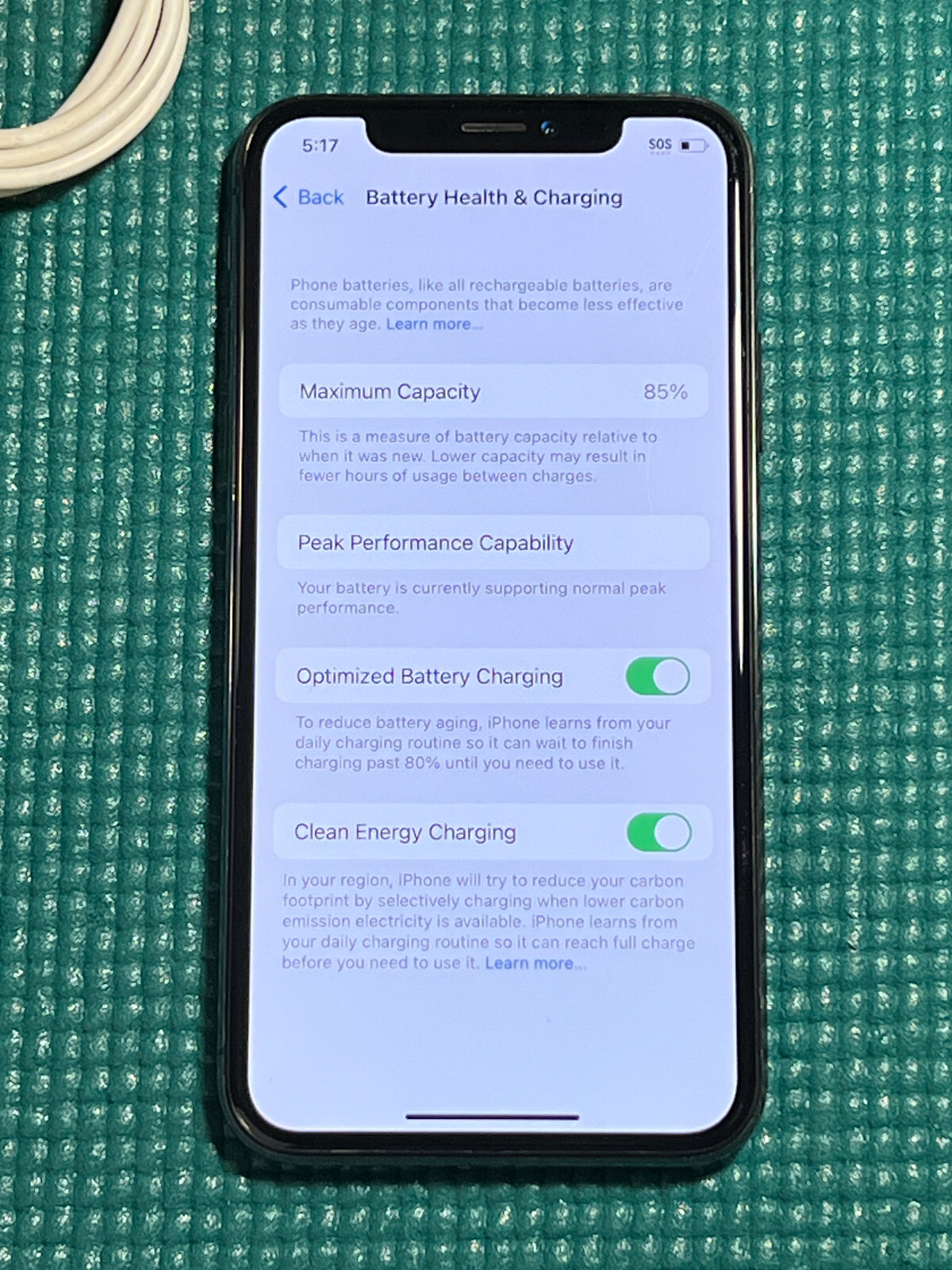 Apple iPhone X – 256GB – Space Gray (Unlocked) A1901 (GSM)