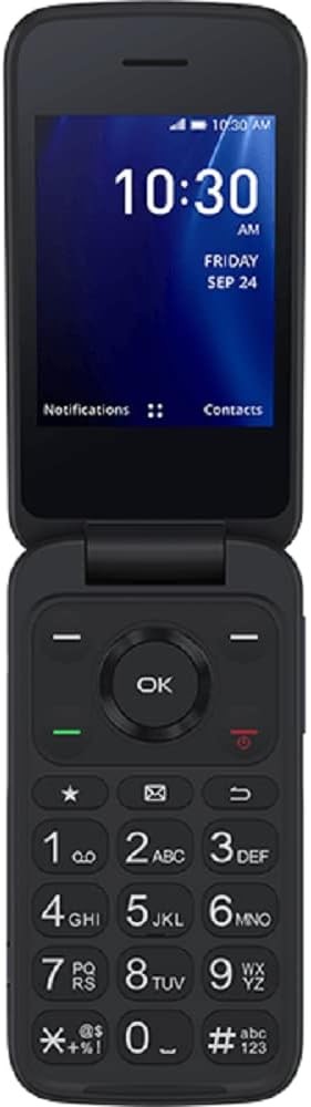Alcatel Go Flip 4 4G LTE Easy Use Basic Flip Phone T-MOBILE ONLY (4056W)(Blue)