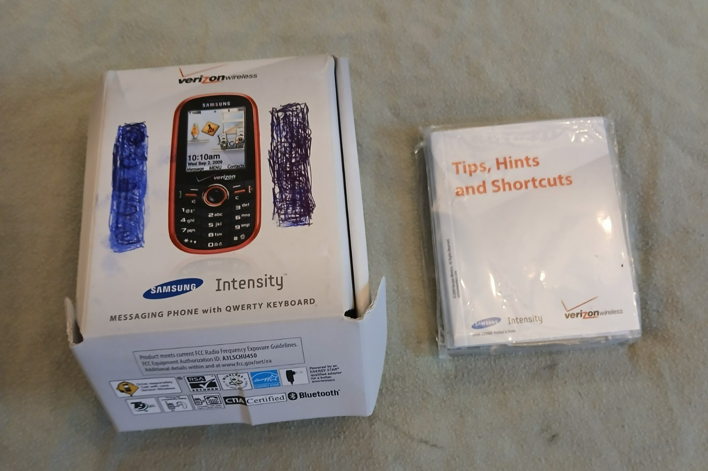 Samsung, Intensity II (SCH-U460), 3G Phone, Red, Qwerty Slider Keyboard, VG Cond