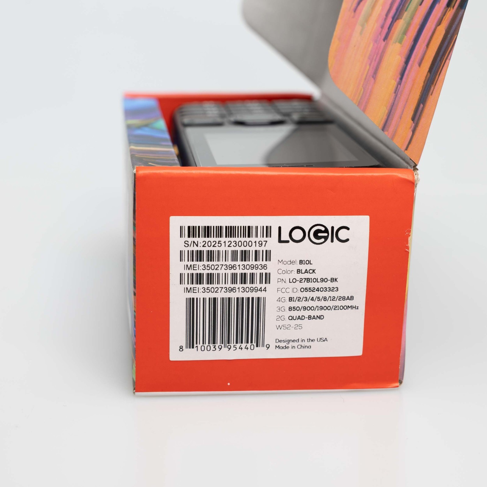 Logic B10L 4G VoLTE Dual SIM Senior GSM Unlocked Keypad Dumb Phone – Black