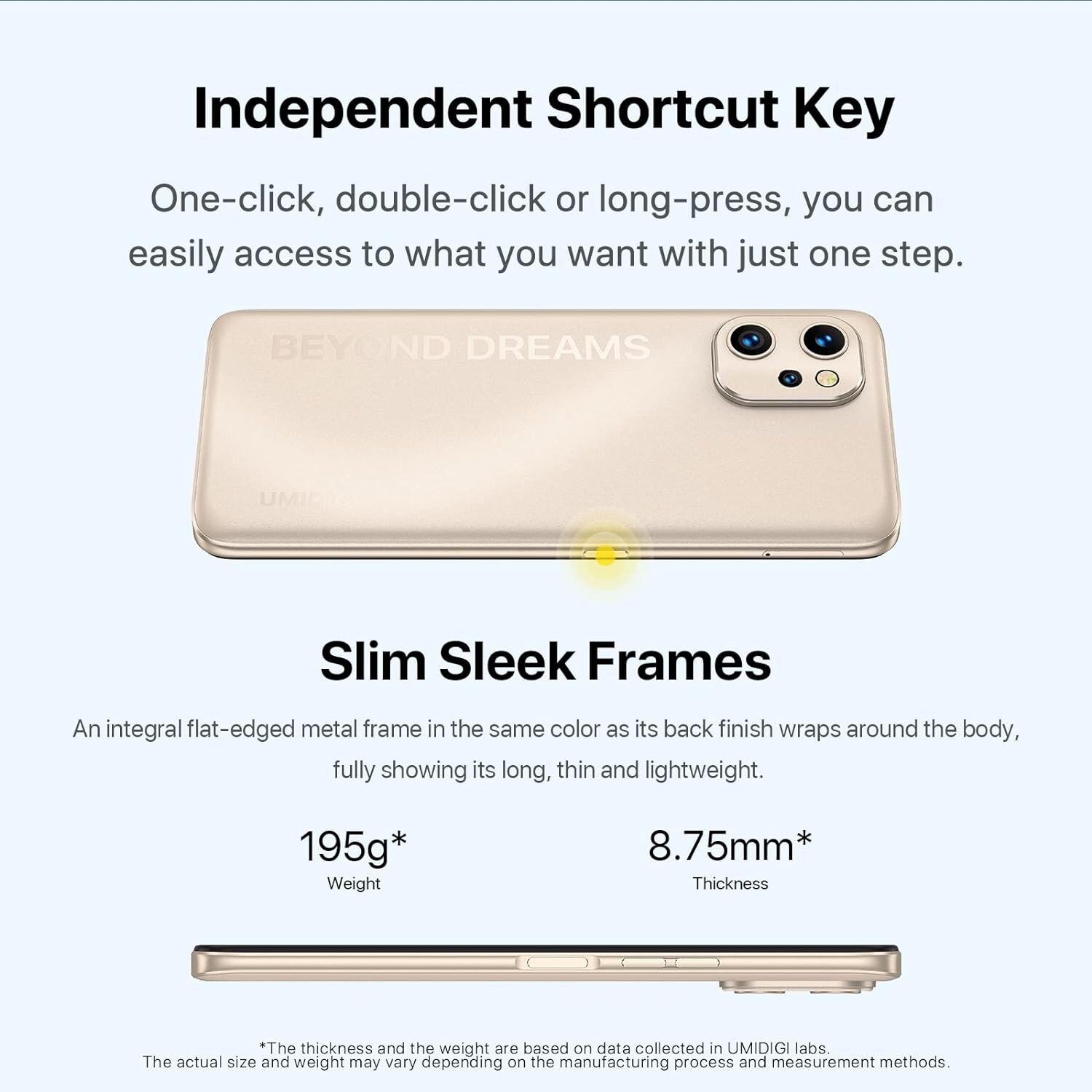 UMIDIGI F3 (8GB+128GB) Unlocked Cell Phone, NFC, Android11, 6.7inch HD Full Scre